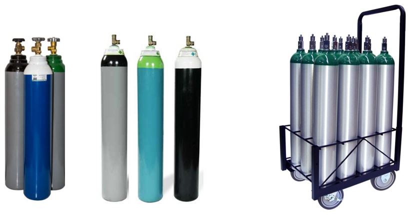 Oxygen medical gas cylinder, O2 medical gas cylinder - All medical